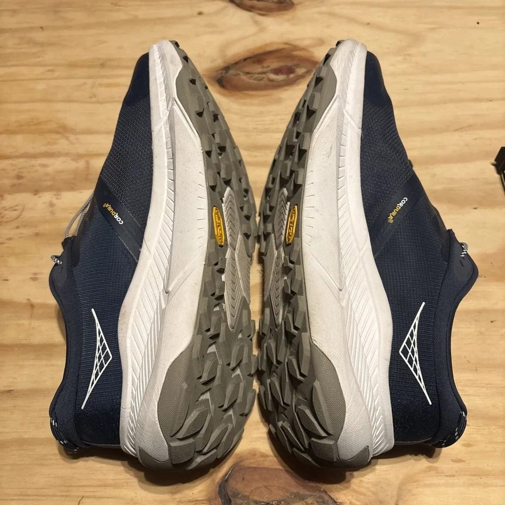Size 13D - HOKA Transport Vibram Hiking Walking Shoes Mens Navy 1123153 VYN